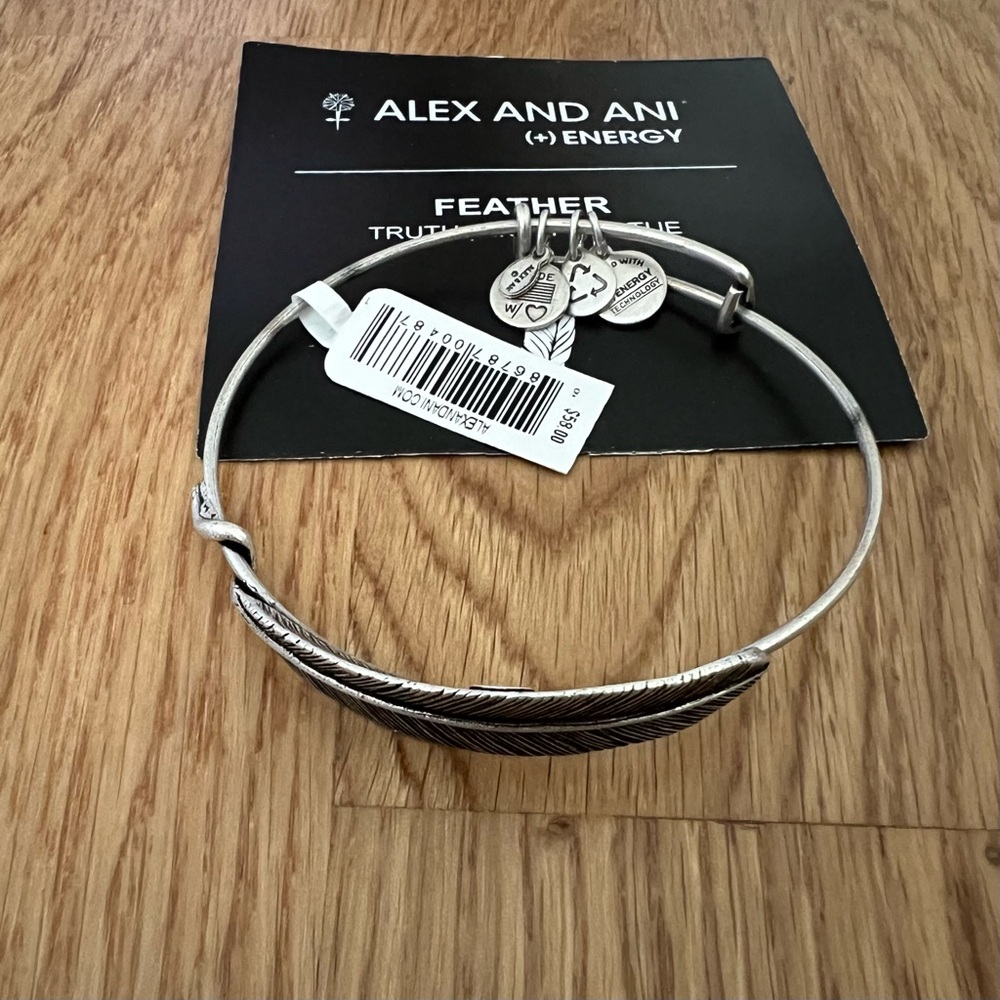 Alex and Ani Quill Feather Bracelet